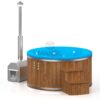 Fiberglass round hot tub (external heater) – Thermo wood