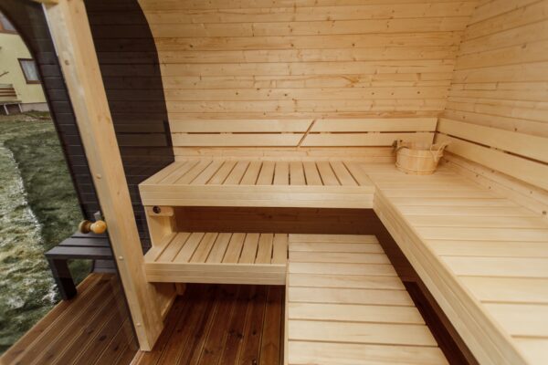 3M CUBE sauna with a terrace