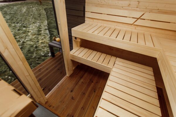 3M CUBE sauna with a terrace