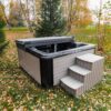 Acrylic square hot tub (integrated heater) 245×245