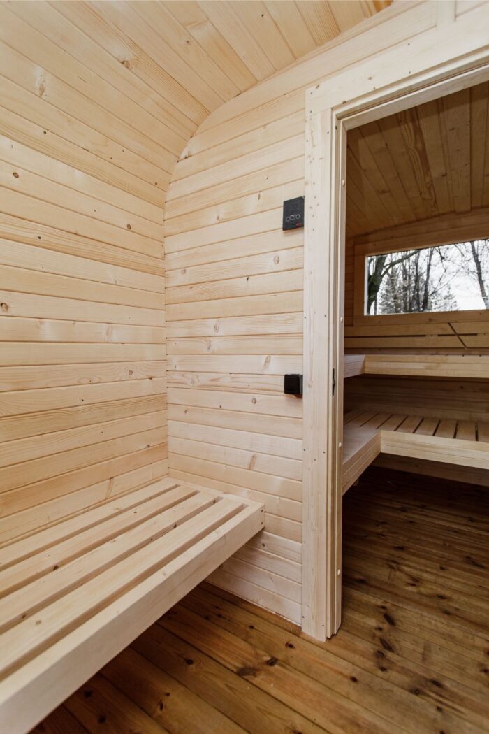 3.5M CUBE sauna with pre-sauna