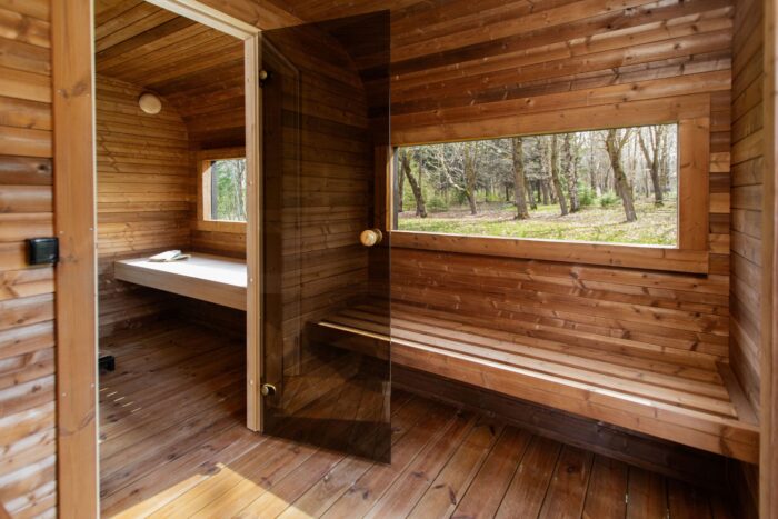 3.5M CUBE sauna with pre-sauna