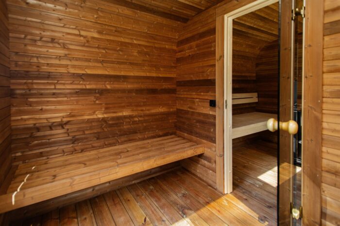 3.5M CUBE sauna with pre-sauna