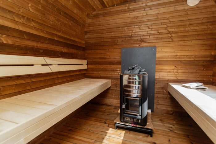 3.5M CUBE sauna with pre-sauna