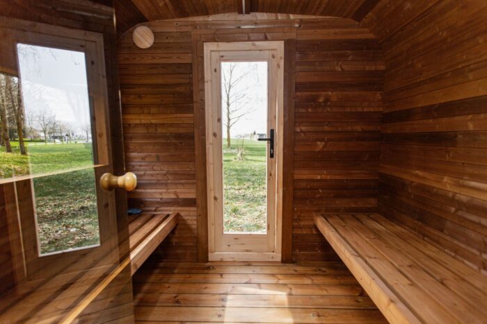 3.5M CUBE sauna with pre-sauna