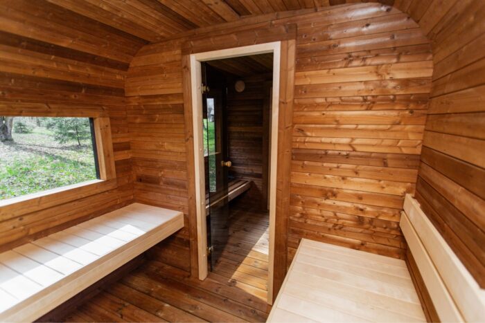 3.5M CUBE sauna with pre-sauna