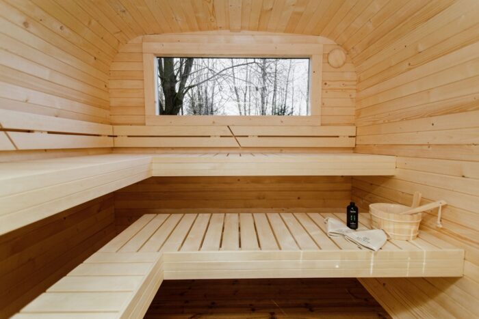 3.5M CUBE sauna with pre-sauna