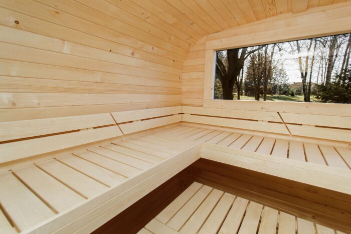 3.5M CUBE sauna with pre-sauna