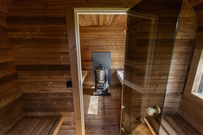 3.5M CUBE sauna with pre-sauna