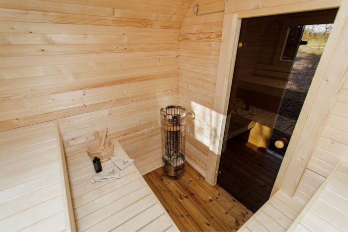 3.5M CUBE sauna with pre-sauna