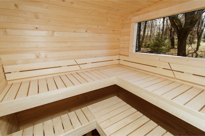 3.5M CUBE sauna with pre-sauna