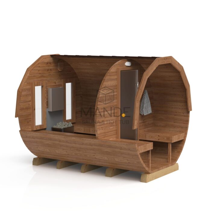 3M Round sauna - Thermo wood