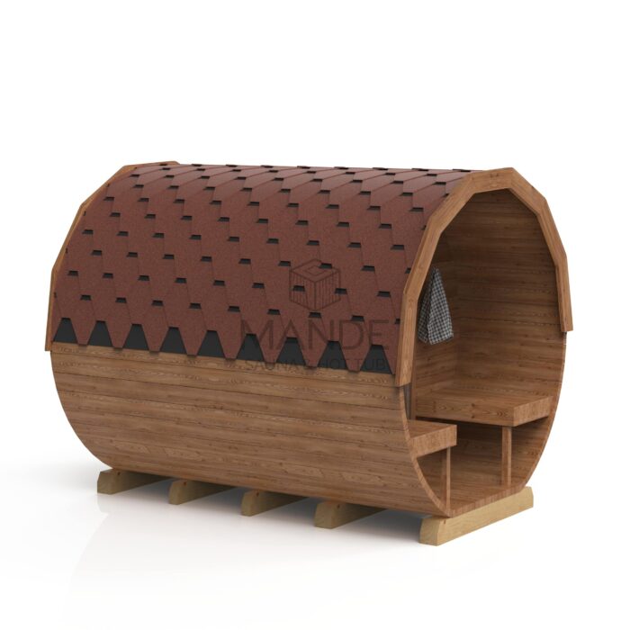 3M Round sauna - Thermo wood