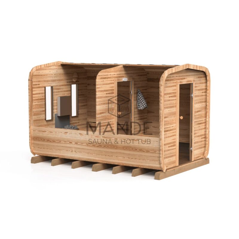 4M CUBE sauna with pre-sauna