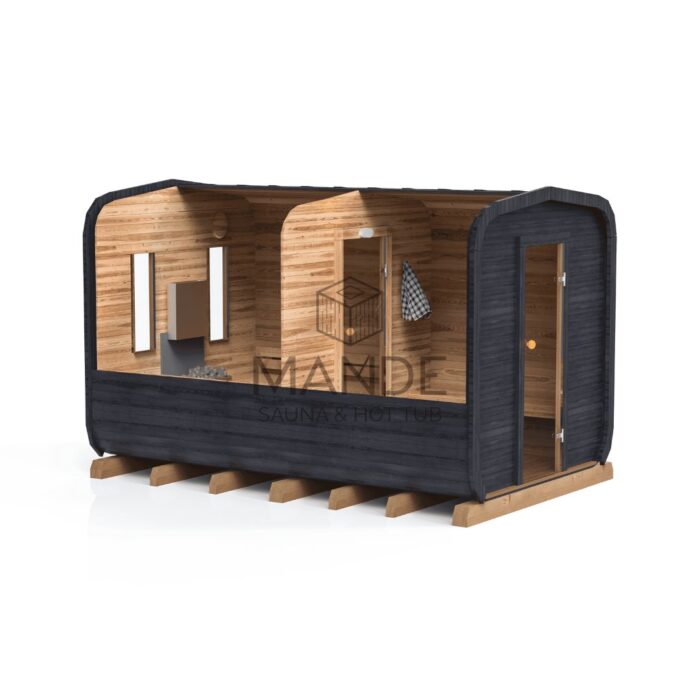 4M CUBE sauna with pre-sauna