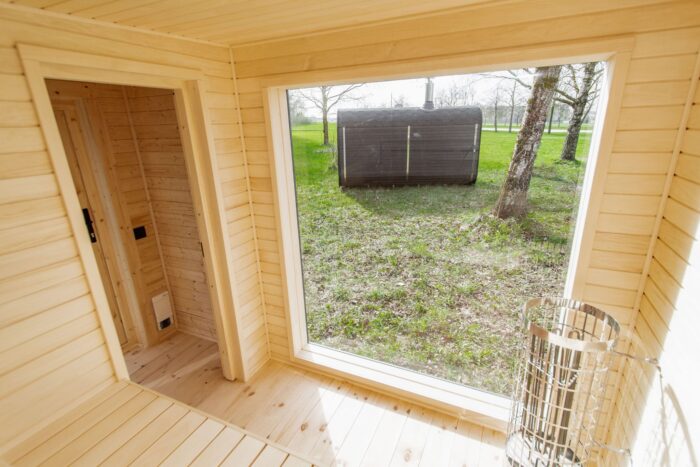 Insulated frame sauna 244×340