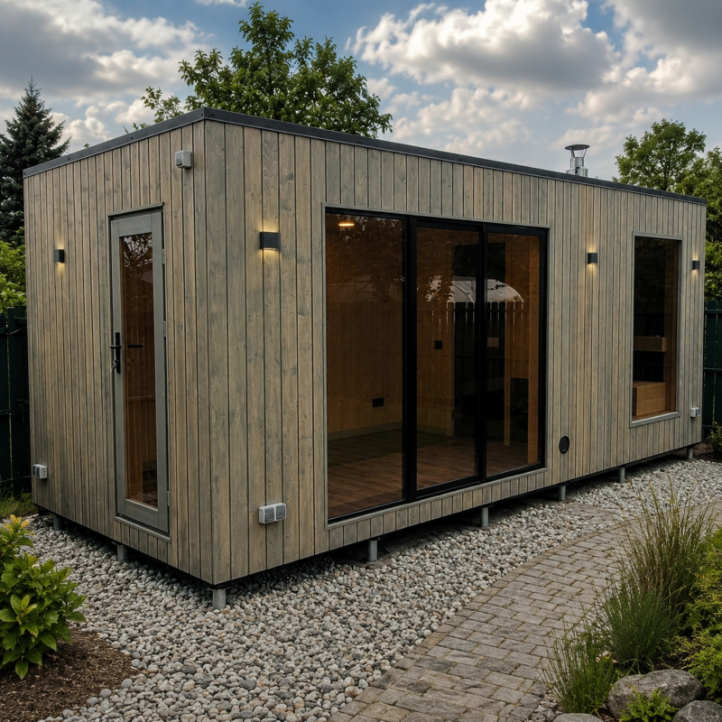 Insulated frame sauna Comfort 235×600
