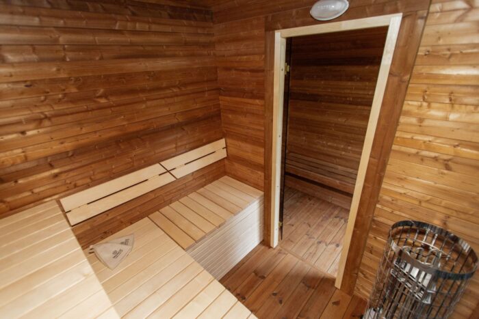 LUX – VIP sauna with pre-sauna 245×340