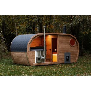 2in1 Oasis sauna + hot tub - Thermo wood