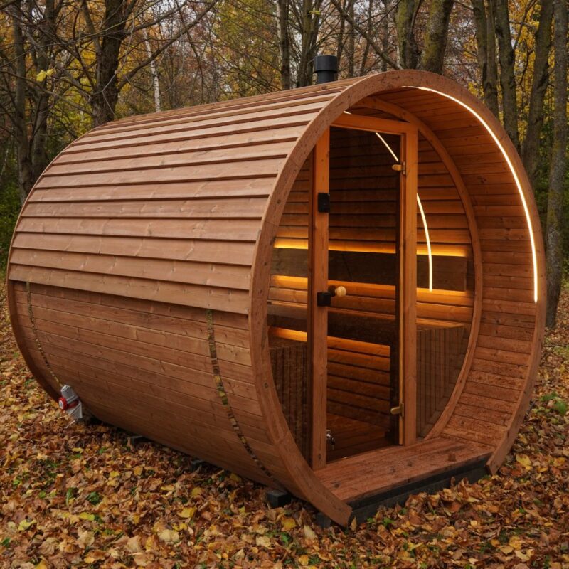 2.6M Round sauna – Thermo wood