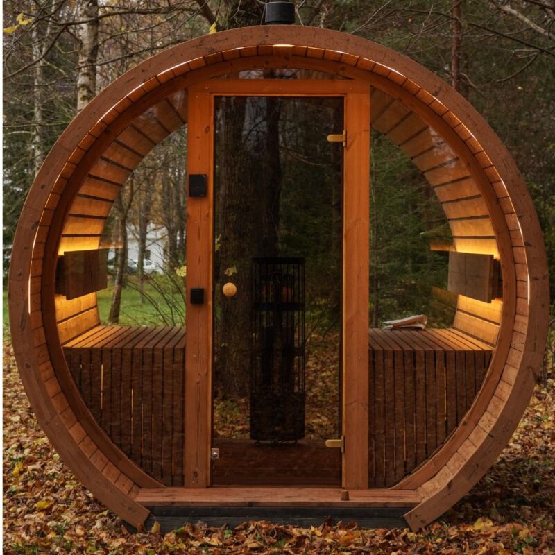 2.6M Round sauna – Thermo wood