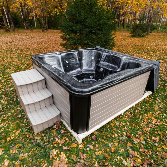 Acrylic square hot tub (integrated heater) 245×245