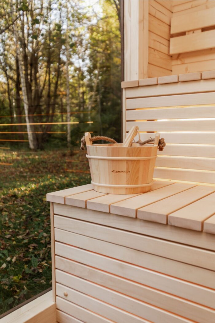 LUX REVERSE sauna with pre-sauna 245×400