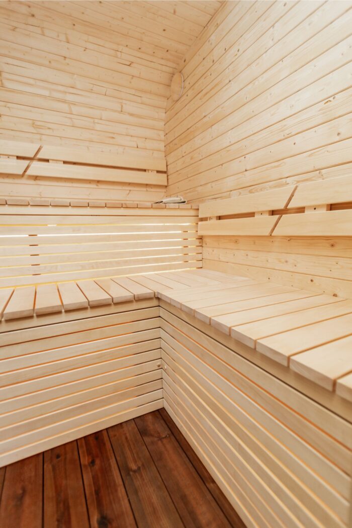 LUX REVERSE sauna with pre-sauna 245×400