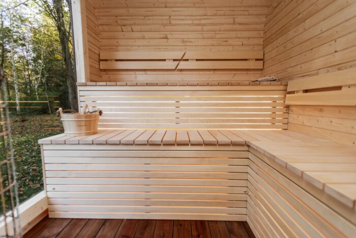 LUX REVERSE sauna with pre-sauna 245×400