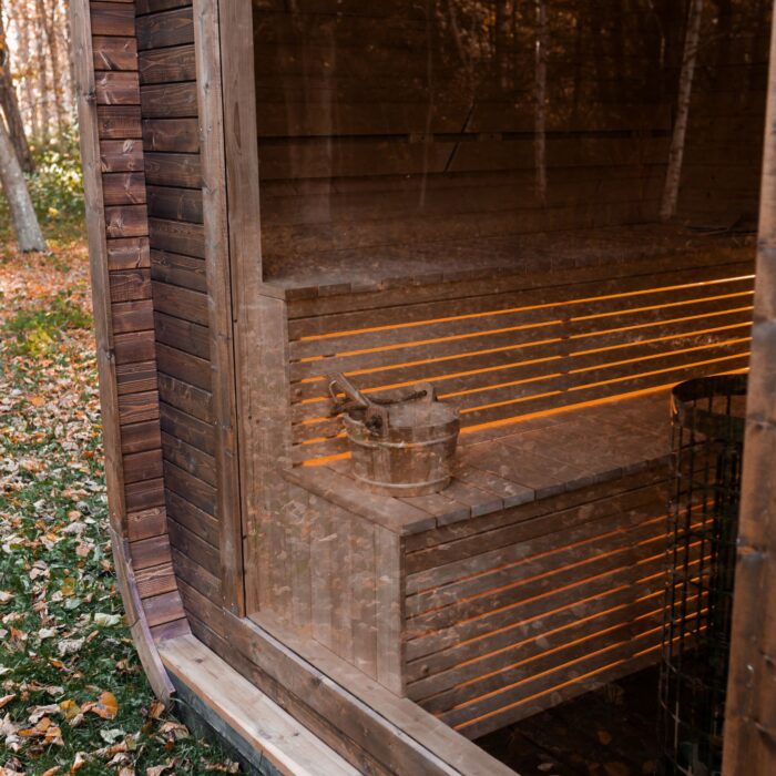 LUX REVERSE sauna with pre-sauna 245×400