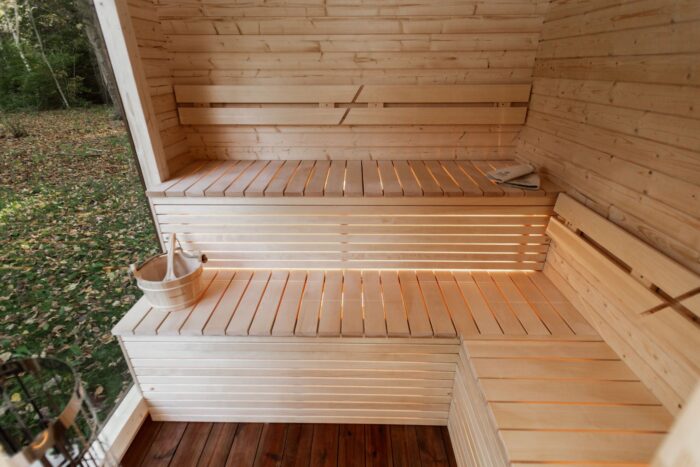 LUX REVERSE sauna with pre-sauna 245×400