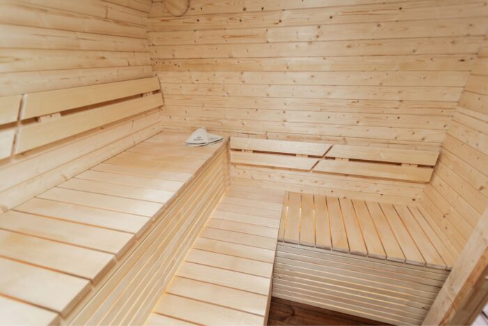 LUX REVERSE sauna with pre-sauna 245×400