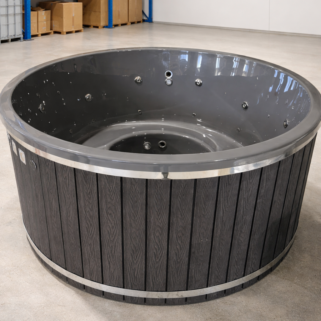 Acrylic round hot tub (external heater) (3)