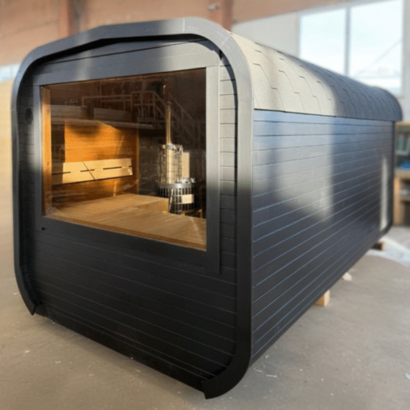 4M CUBE sauna with pre-sauna