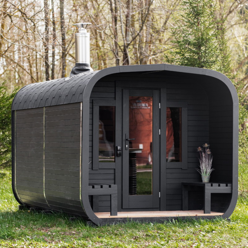 5M CUBE sauna with pre-sauna