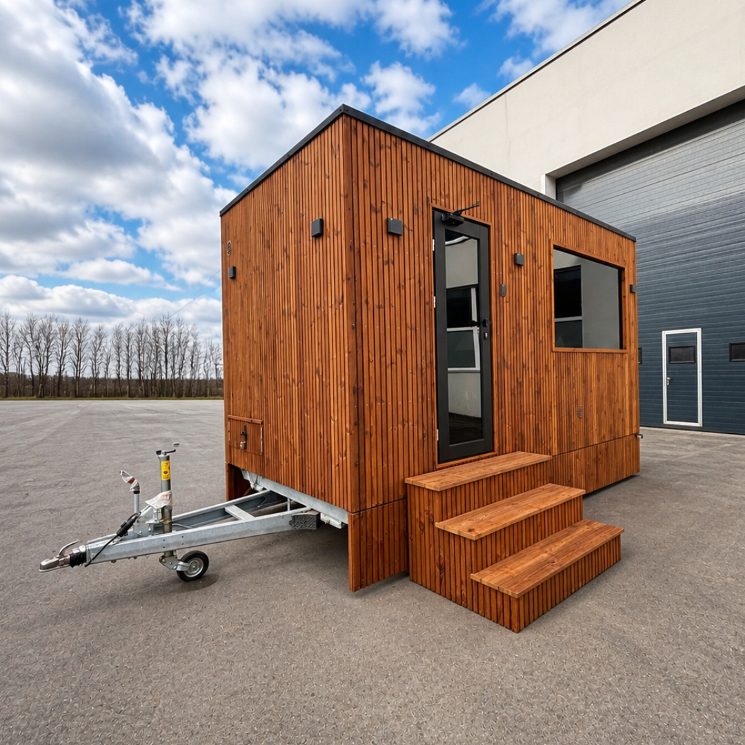 With trailer